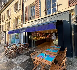 La Poissonnerie Moser avec sa terrasse à Sceaux dans les Hauts de Seine (92)