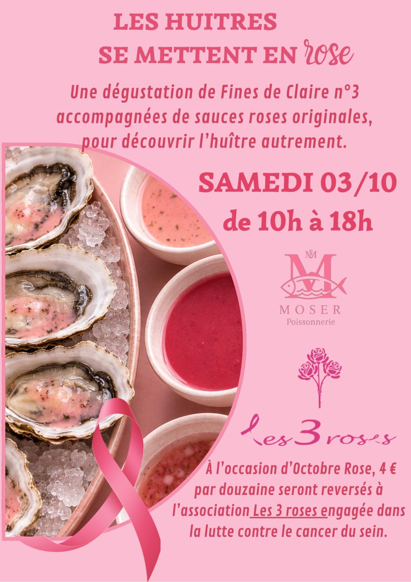 Les hu&icirc;tres se mettent en rose !