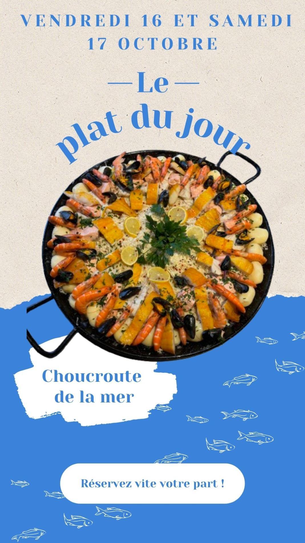 16 et 17/10 : Choucroute de la mer