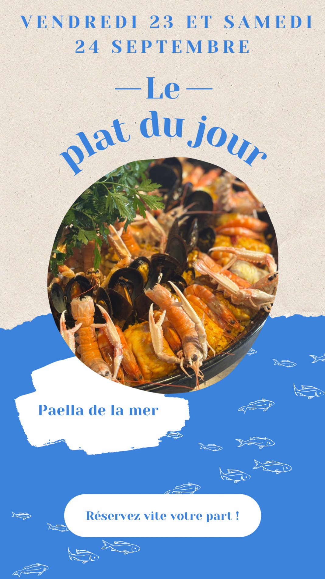 30 et 31/10 : Paella de la mer
