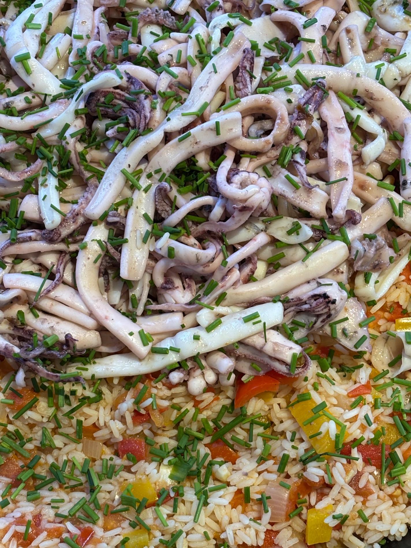 24 et 25/10 : Encornets &agrave; la tomate et bagels au saumon fum&eacute;