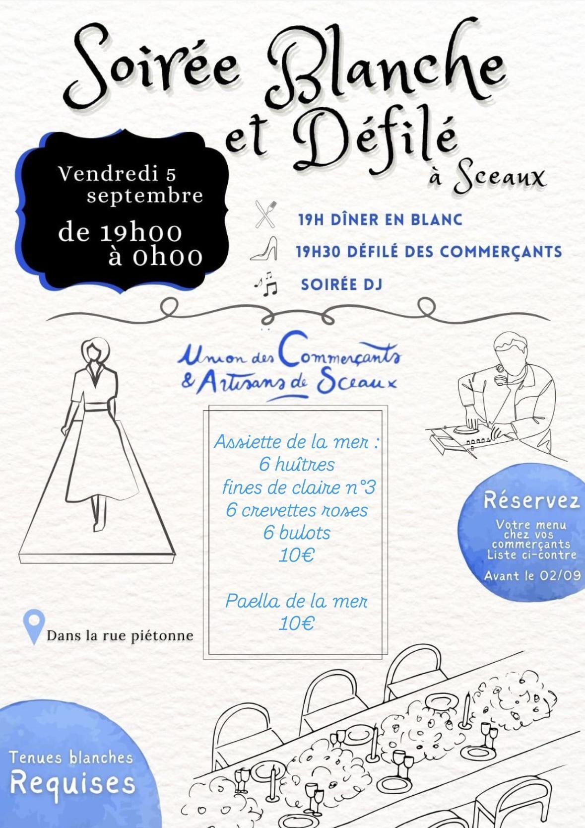 Soir&eacute;e blanche &agrave; Sceaux !