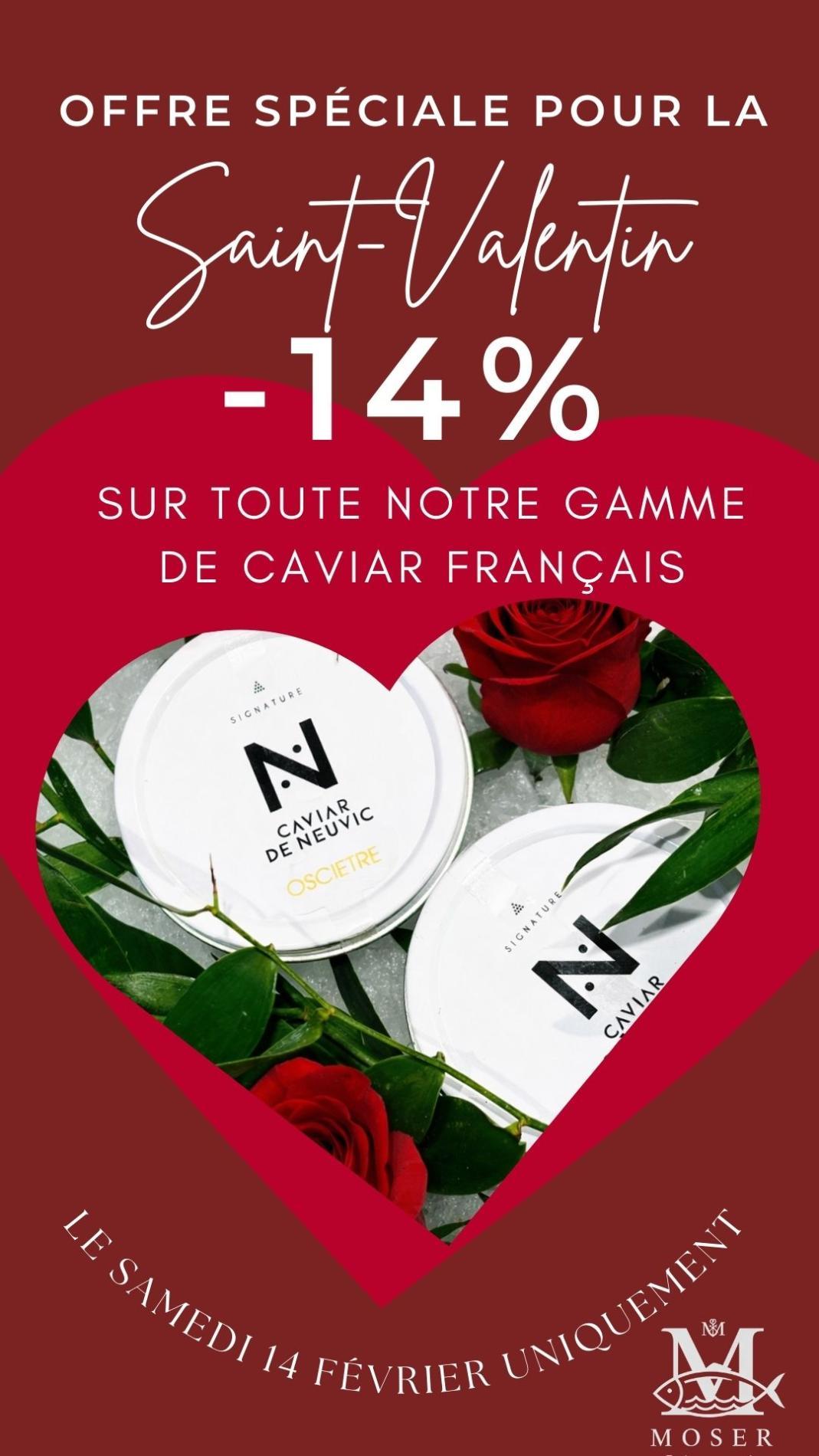-14% sur notre gamme de caviar