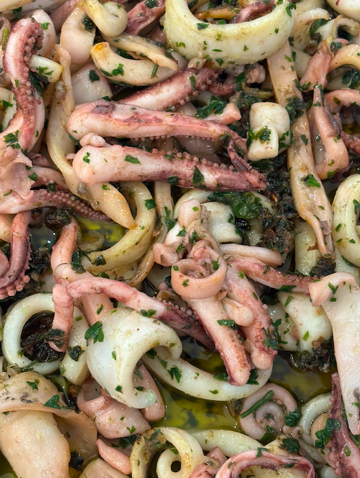 30 et 31/01 : Encornets &agrave; la persillade et riz aux algues et &agrave; l'encre de seiche