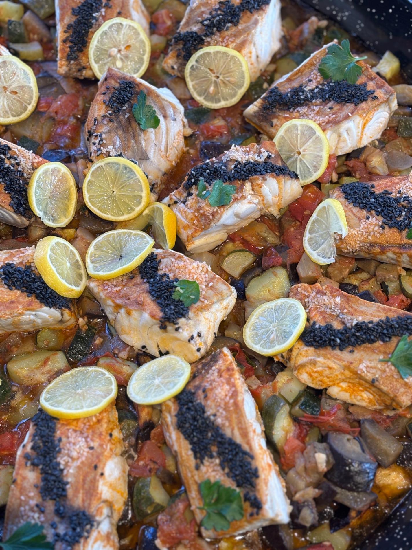 20 et 21/03 : Dos de lieu noir au paprika et graines de pavot