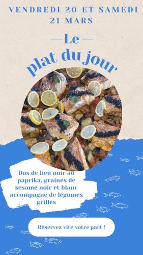 20 et 21/03 : Dos de lieu noir au paprika et graines de pavot