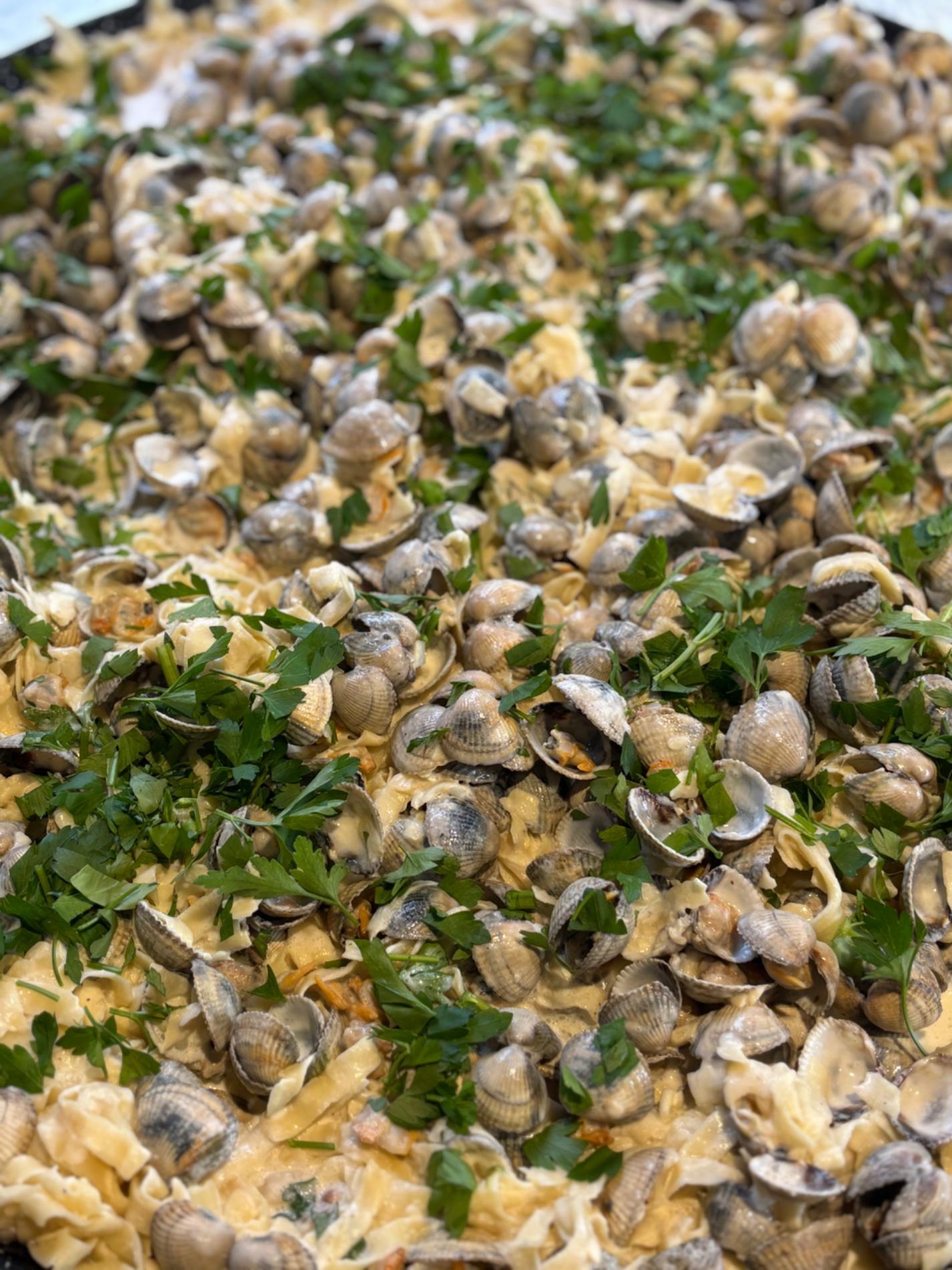 03 et 04/04 : Tagliatelles aux coques et &agrave; la persillade