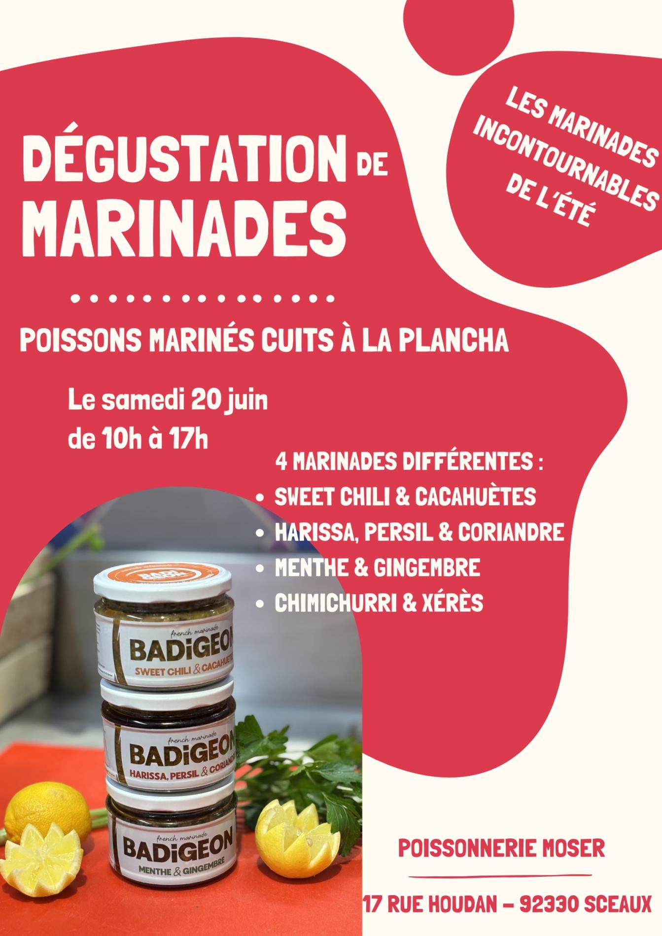 D&eacute;gustation de marinades !
