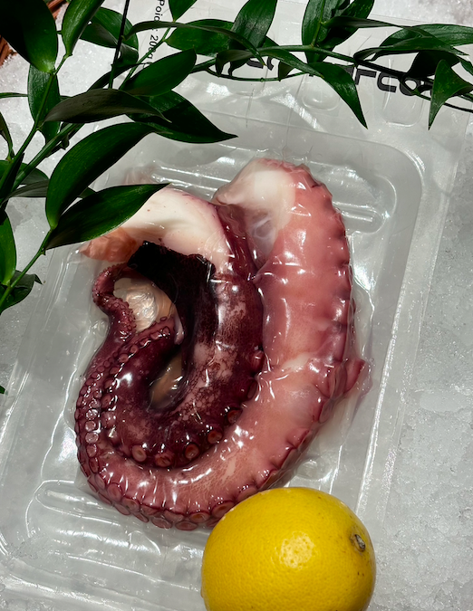 Tentacule de poulpe cuit