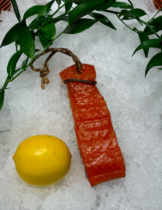 Pavé de saumon fumé à la ficelle