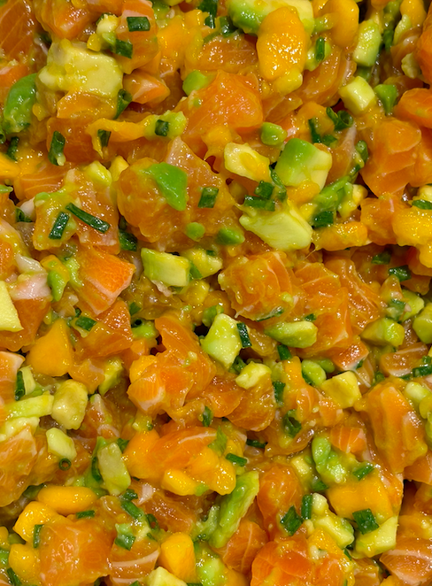 Tartare saumon-mangue-avocat 200g